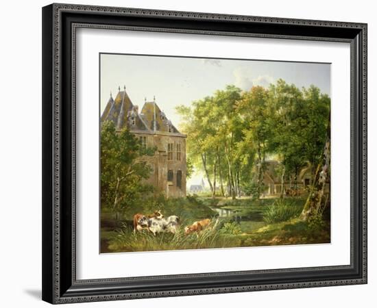 The Village Pond-Dutch School-Framed Giclee Print