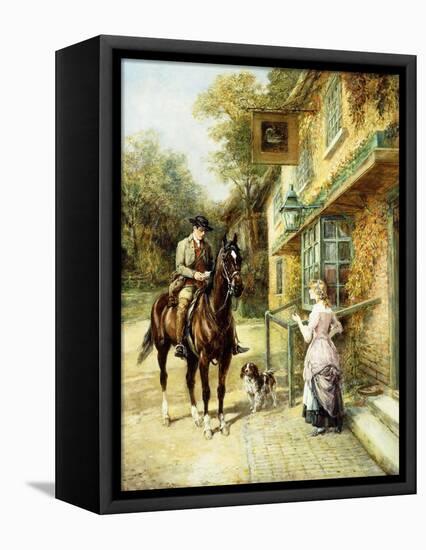 The Village Postman-Heywood Hardy-Framed Premier Image Canvas