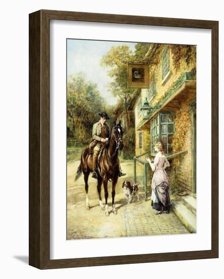 The Village Postman-Heywood Hardy-Framed Giclee Print