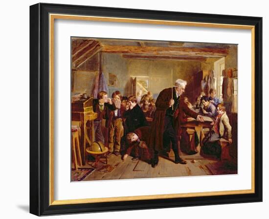 The Village School, 1857-William Henry Knight-Framed Giclee Print