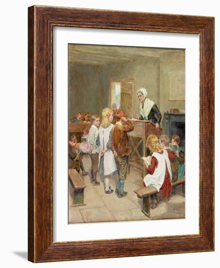 The Village School, 1912-Ralph Hedley-Framed Giclee Print