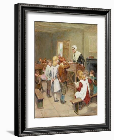 The Village School, 1912-Ralph Hedley-Framed Giclee Print