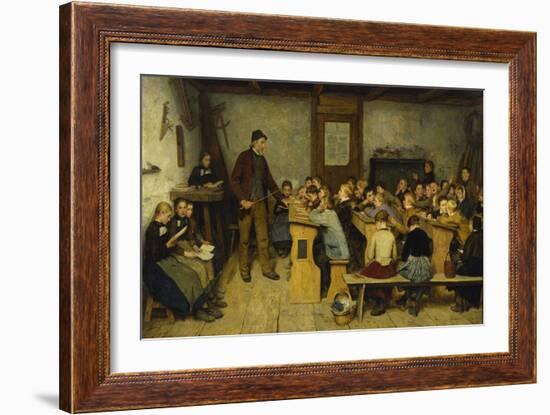 The Village School-Albert Anker-Framed Giclee Print