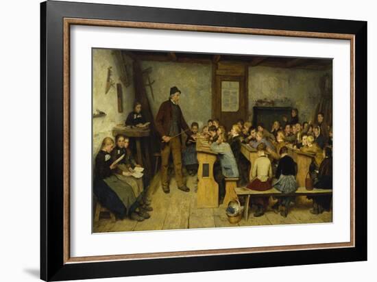 The Village School-Albert Anker-Framed Giclee Print