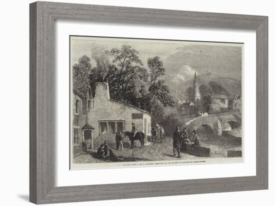 The Village Smithy, Exhibition of the Society of Painters in Water-Colours-George Haydock Dodgson-Framed Giclee Print