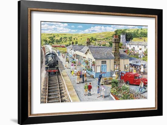 The Village Station-Trevor Mitchell-Framed Giclee Print