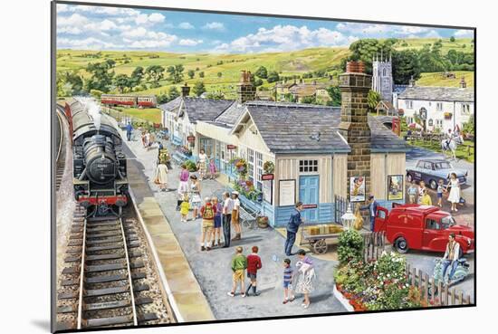 The Village Station-Trevor Mitchell-Mounted Giclee Print