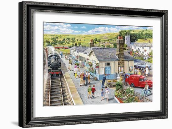 The Village Station-Trevor Mitchell-Framed Giclee Print