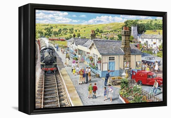 The Village Station-Trevor Mitchell-Framed Premier Image Canvas