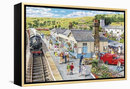 The Village Station-Trevor Mitchell-Framed Premier Image Canvas