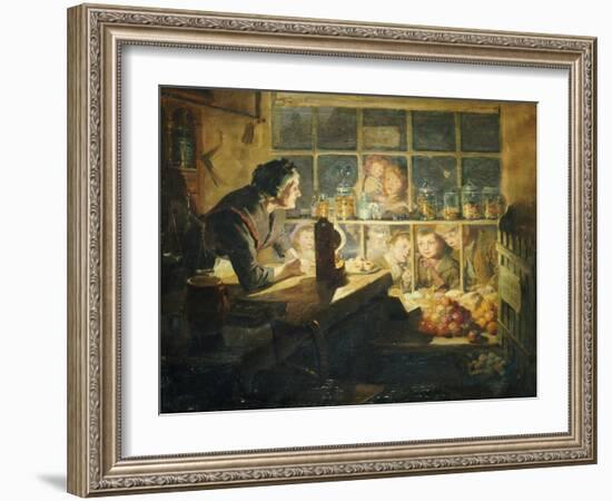 The Village Sweet Shop, 1897-Ralph Hedley-Framed Giclee Print