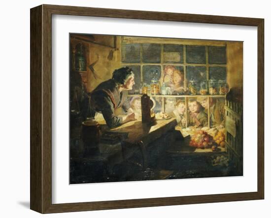The Village Sweet Shop, 1897-Ralph Hedley-Framed Giclee Print