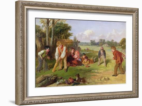 The Village Team, 1856-William Henry Knight-Framed Giclee Print