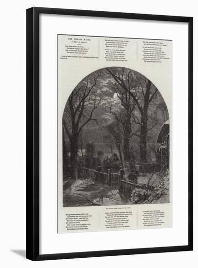 The Village Waits, by Mrs T K Hervey-null-Framed Giclee Print