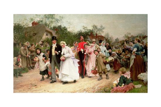 The Village Wedding 1883 Giclee Print Sir Samuel Luke Fildes