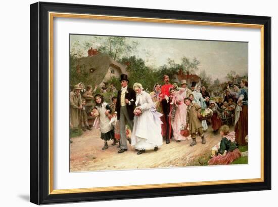 The Village Wedding, 1883-Sir Samuel Luke Fildes-Framed Giclee Print