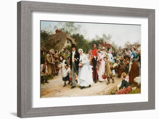 The Village Wedding. 1883-Sir Samuel Luke Fildes-Framed Giclee Print