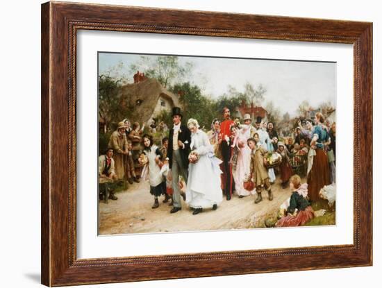 The Village Wedding. 1883-Sir Samuel Luke Fildes-Framed Giclee Print