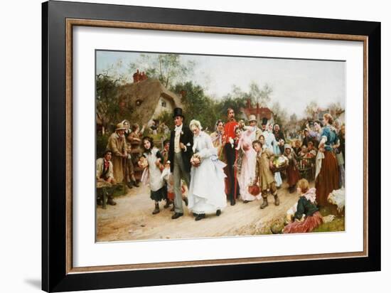 The Village Wedding. 1883-Sir Samuel Luke Fildes-Framed Giclee Print