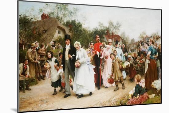 The Village Wedding. 1883-Sir Samuel Luke Fildes-Mounted Giclee Print
