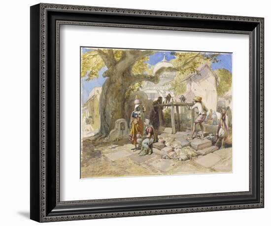 The Village Well, 1864-William 'Crimea' Simpson-Framed Giclee Print