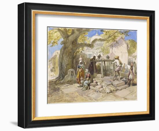 The Village Well, 1864-William 'Crimea' Simpson-Framed Giclee Print