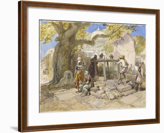 The Village Well, 1864-William 'Crimea' Simpson-Framed Giclee Print