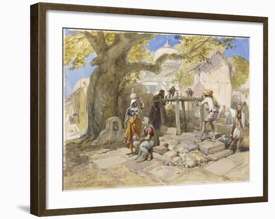 The Village Well, 1864-William 'Crimea' Simpson-Framed Giclee Print