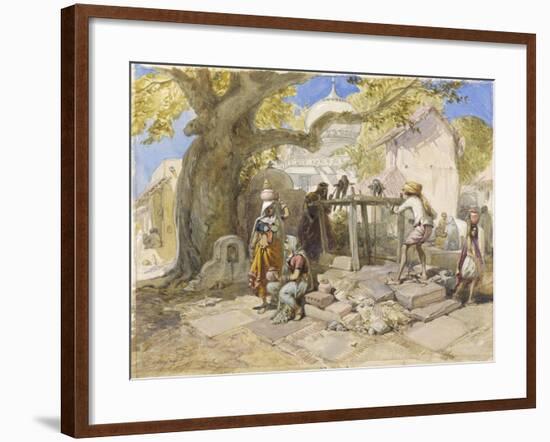 The Village Well, 1864-William 'Crimea' Simpson-Framed Giclee Print