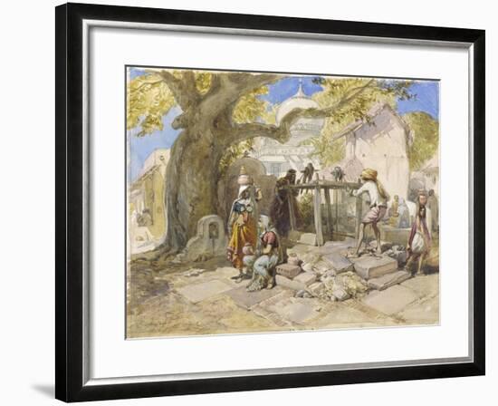 The Village Well, 1864-William 'Crimea' Simpson-Framed Giclee Print