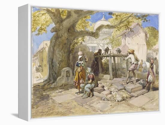 The Village Well, 1864-William 'Crimea' Simpson-Framed Premier Image Canvas