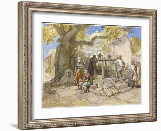 The Village Well, 1864-William 'Crimea' Simpson-Framed Giclee Print