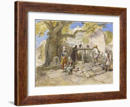 The Village Well, 1864-William 'Crimea' Simpson-Framed Giclee Print