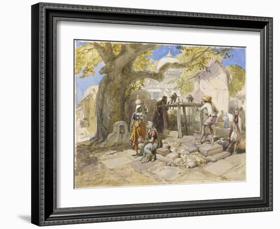 The Village Well, 1864-William 'Crimea' Simpson-Framed Giclee Print