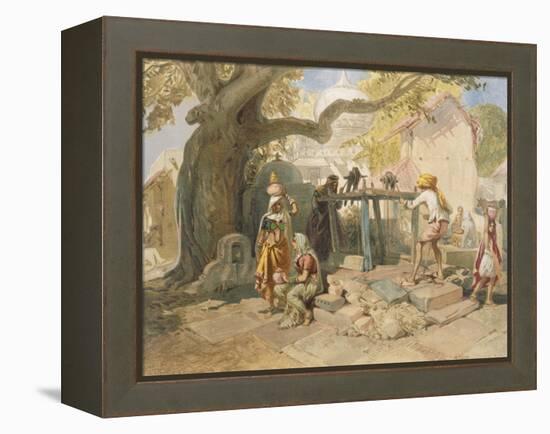 The Village Welll, from 'India Ancient and Modern', 1867 (Colour Litho)-William 'Crimea' Simpson-Framed Premier Image Canvas