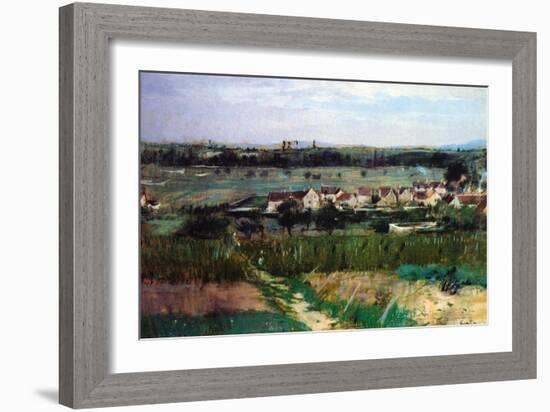 The Village-Berthe Morisot-Framed Art Print