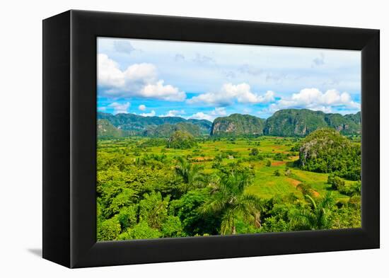 The Vinales Valley in Cuba, a Famous Tourist Destination and a Major Tobacco Growing Area-Kamira-Framed Premier Image Canvas