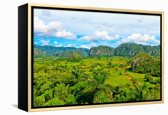 The Vinales Valley in Cuba, a Famous Tourist Destination and a Major Tobacco Growing Area-Kamira-Framed Premier Image Canvas