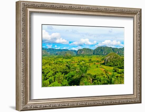 The Vinales Valley in Cuba, a Famous Tourist Destination and a Major Tobacco Growing Area-Kamira-Framed Photographic Print