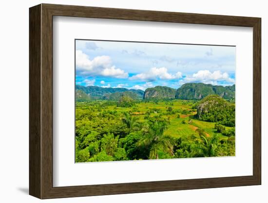 The Vinales Valley in Cuba, a Famous Tourist Destination and a Major Tobacco Growing Area-Kamira-Framed Photographic Print