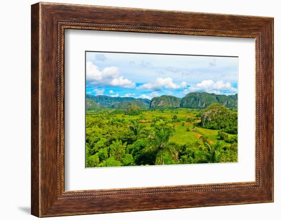 The Vinales Valley in Cuba, a Famous Tourist Destination and a Major Tobacco Growing Area-Kamira-Framed Photographic Print