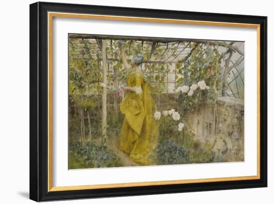 The Vine, 1884-Carl Larsson-Framed Giclee Print