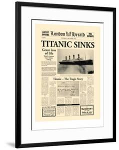 Titanic Sinks by The Vintage Collection