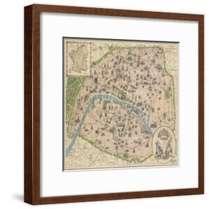 Maps Of Paris Framed Posters Art Prints Paintings Posters Wall Art Art Com