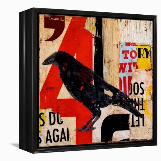 The Vintage Crow-Erin Ashley-Framed Stretched Canvas