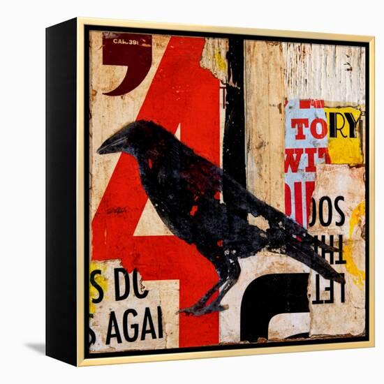 The Vintage Crow-Erin Ashley-Framed Stretched Canvas