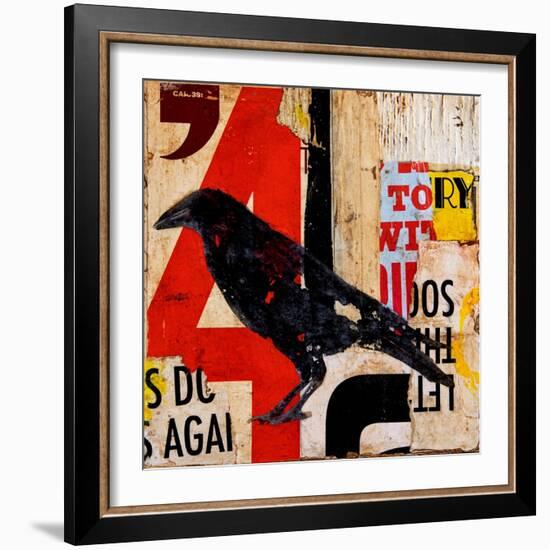 The Vintage Crow-Erin Ashley-Framed Art Print