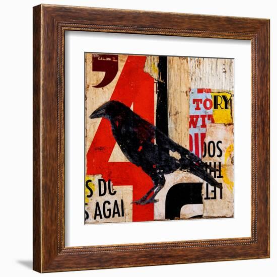 The Vintage Crow-Erin Ashley-Framed Art Print
