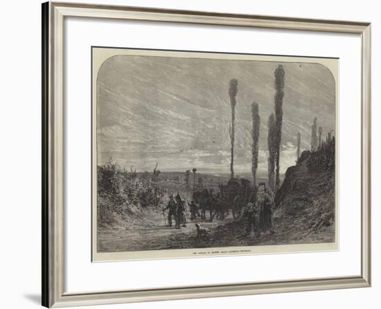 The Vintage in France, Grape Gatherers Returning-null-Framed Giclee Print
