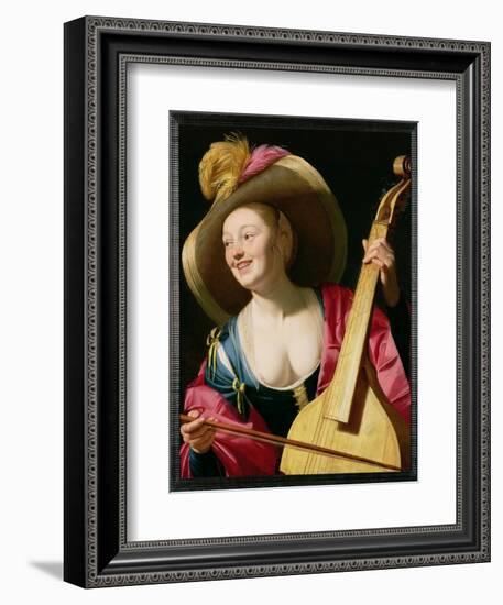 The Viola-Da-Gamba Player-Gerrit van Honthorst-Framed Giclee Print